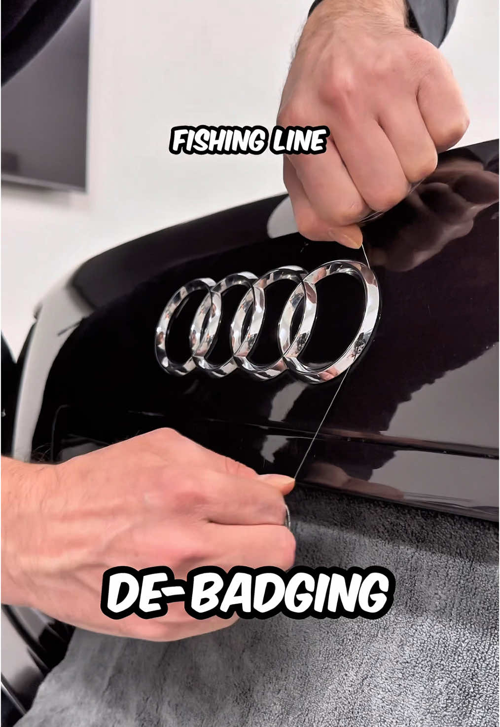 ASMR How to remove car badges  #cargadgets #tiktokautocampaign 