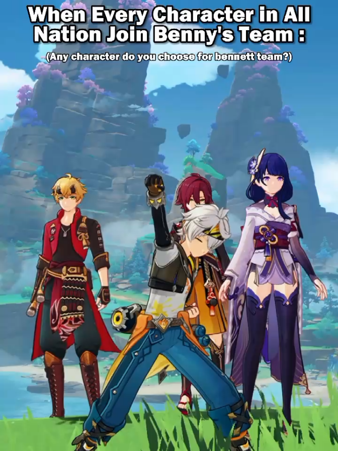 Bennett Adventure Team's Got Assemble Immediately as he said 😆 #hoyoverse #GenshinImpact #genshin #hoyoversecreators #genshinimpactedit 
