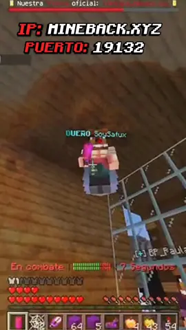 🔥 realmente no quería morir 💀 #SoySatux #mineback #humor #Minecraft #boxpvp 
