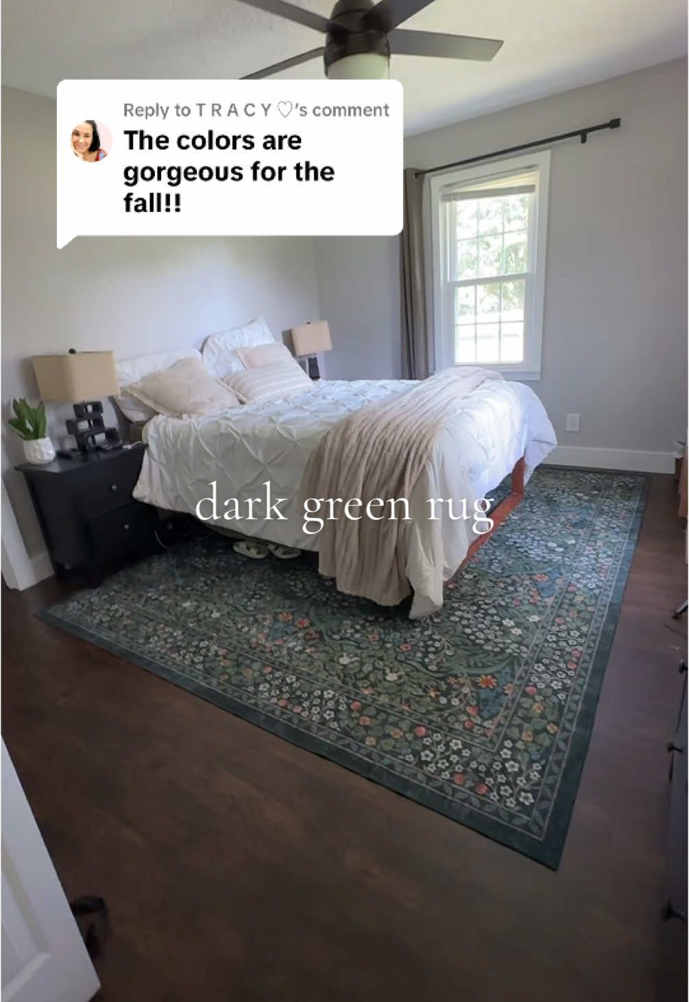 Replying to @T R A C Y ♡ It’s one of my all time favorite TikTok finds 😍 #greenrug #washablerug #fallrug #tiktokshopcreatorpicks #lahome 