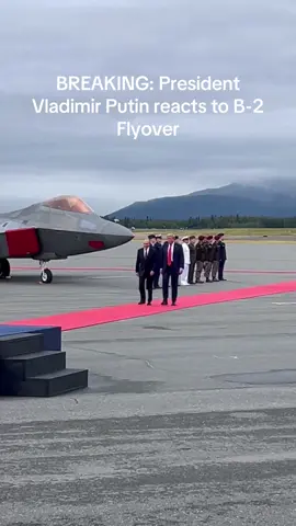 BREAKING: President Vladimir Putin reacts to B-2 Flyover #trump #putin #news #alaska #ukrianian 