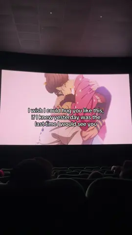 I wish I could hug you like this, if I knew yesterday was the last time I would see you.   #xyzbca #fyp #kimetsunoyaiba #infinitycastle 