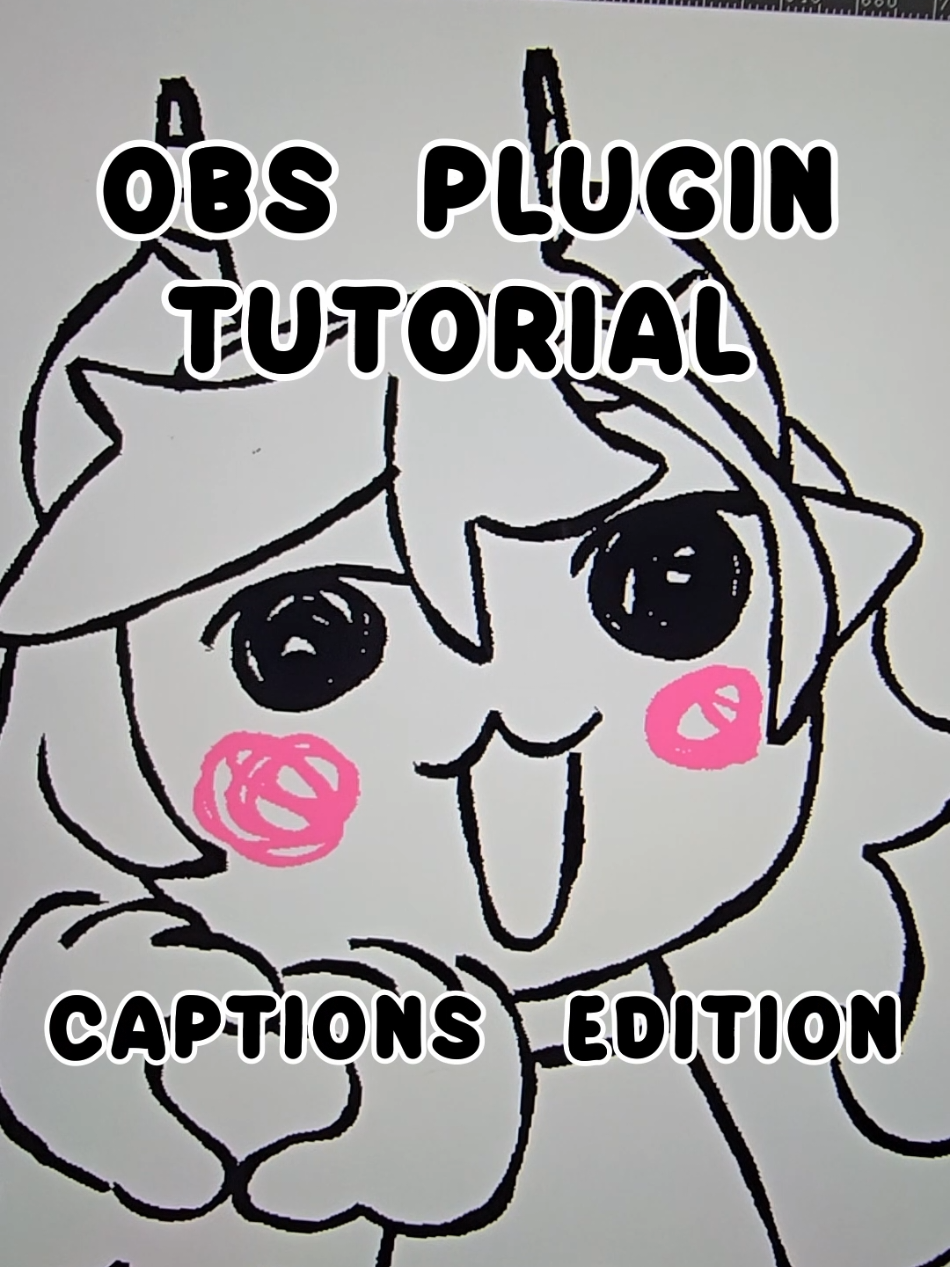 obs captions plugin tutorial!  #vtuber #twitch #obs #tutorial #art #wholesome #closedcaption #tipsandtricks  #fyp #fypシ #fypシ゚viral 