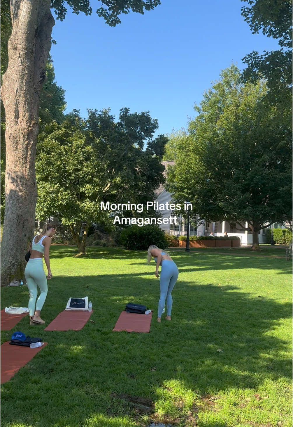 Peacful morning at the Brunch Playhouse 🧘‍♀️  #brunch #hamptons #amagansett #fyp #brunchslippers #yoga #pilates 