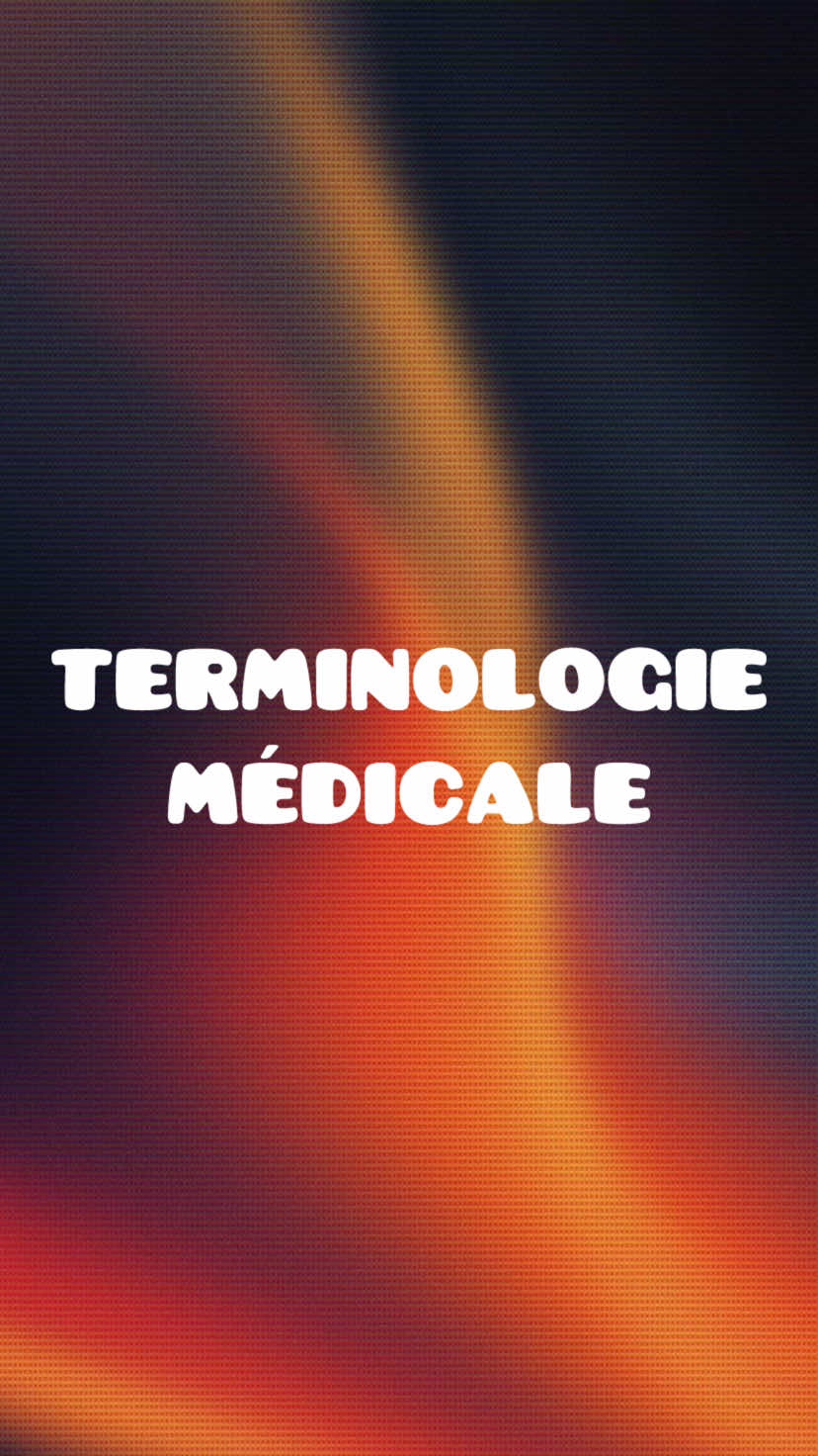 Terminologie médicale  -Contenu à titre informatif. 📌Droits de Propriété et Protection : Il est important de noter que ce contenu appartient à Medecine_fiche et est protégé par les droits de propriété intellectuelle. Tout usage non autorisé ou reproduction de ce contenu est strictement interdit sans mon consentement explicite. Je tiens à préserver l’intégrité de mon travail et à protéger mes droits en matière de propriété intellectuelle.