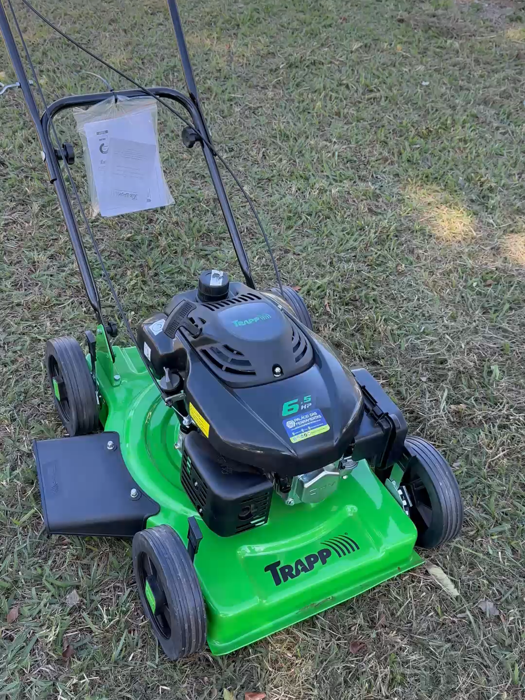 6,5 HP para cortar grama com facilidade! ⚡ #Trapp #CortadorDeGrama