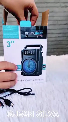 Caixa de som portátil com LED/Rádio FM, conexão USB e SD/GTS-1360 #vendas #tiktokshop 