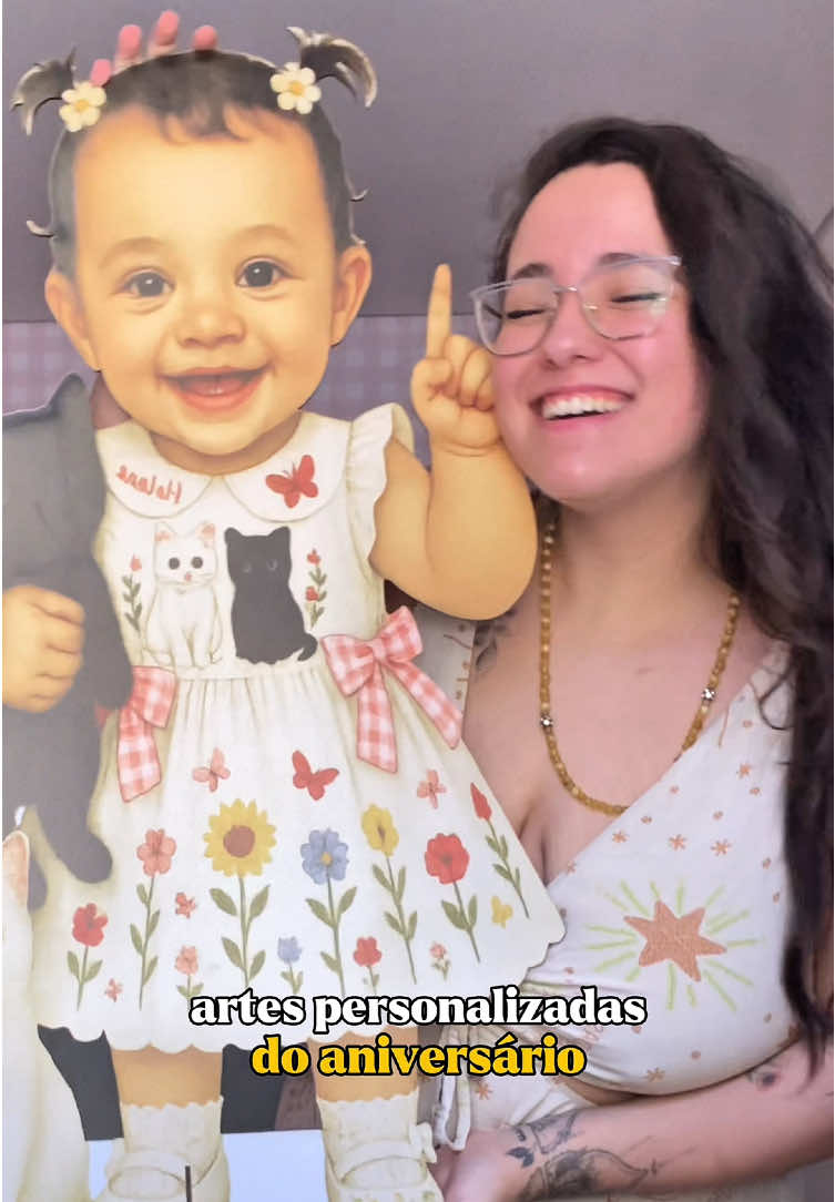 comenta “eu quero” que mando o link do totem na shopee! 🧡 gente o que acharam do tema? esperavam que era esse? 😍 #aniversario1ano #aniversariodeumano #maedemenina #totempersonalizado #displayfestainfantil  