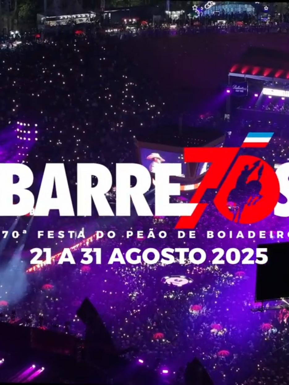 VEM AI A MAIOR FESTA DO PEÃO DA AMÉRICA LATINA. BARETÃO 70 ANOS.  #barretao70tao #rodeotok #festadopeaobarretos #divulgação #eventos #show #anacastela #gusttavolima #cezarmenottiefabiano #zenetoecristiano #henriqueejuliano #lauanaprado #maiaraemaraisa #mariliamendonça #simonemendes #brunoemarrone #baroesdapisadinha #luansantana #luanpereira #leonardo #edsonehudson #rionegroesolimoes #zezedicamargoeluciano #micheltelo #sertanejouniversitario #foryou #fy #boiadeira #countrebeat #djalok #barretos2025 