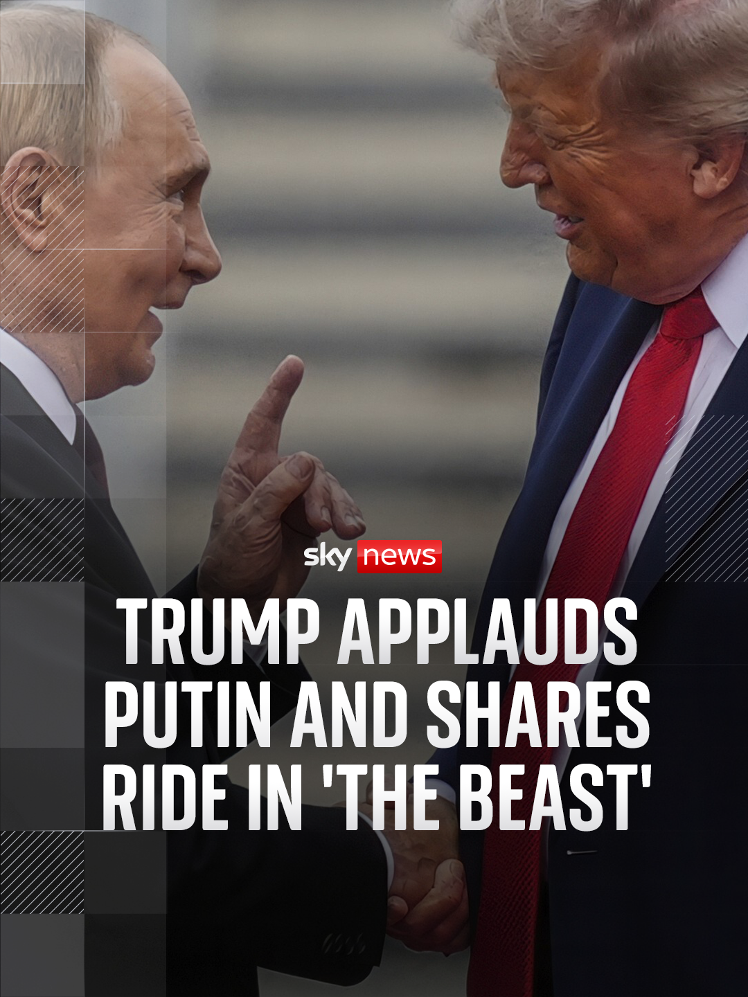 Watch the moment the American and Russian leaders met in Alaska #donaldtrump #Alaska #VladimirPutin