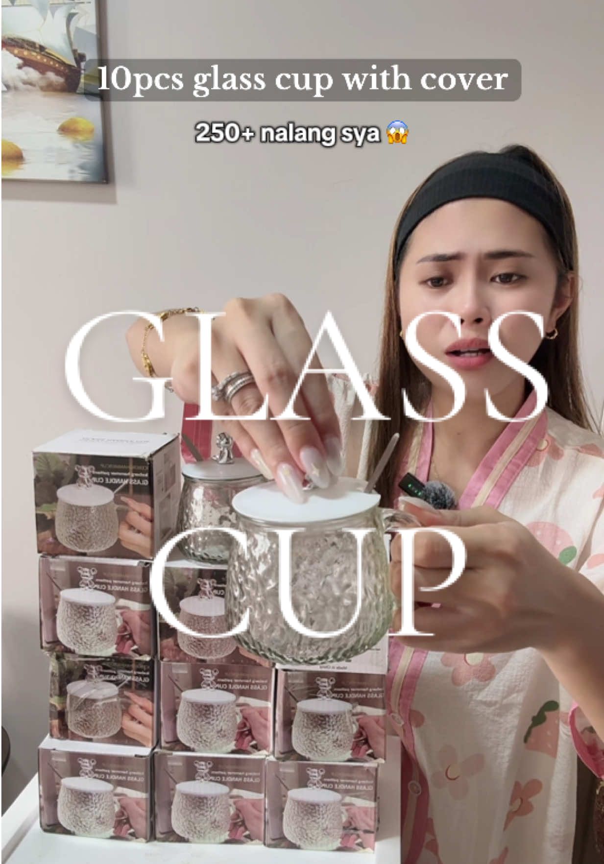 PayDay Sale 🔥 kaya sobrang mura sya mabibili ngayon 😱😍 #glasshandlecup #10pcsglasscup #paydaysale 