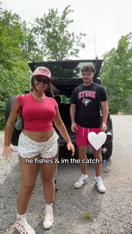 his prettiest catch 💘🐠🥹 #girls #fishing #couple #canada 