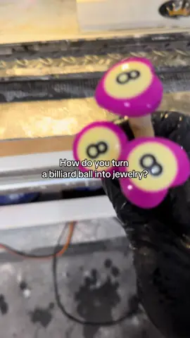 How do you make a billiard ball into jewelry? The lapidary process which cuts, shapes and polishes billiard balls, getting them ready to be turned into one of a kind billiard ball, jewelry like bolos, cuffs, rings, and many other things.