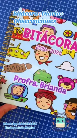 Bitácora+Diario+Observaciones🍎 Libreta 3 en 1 🌟 ENVIOS A TODO MEXICO 🚚📦 Tamaños: 🌟Carta 🌟Media Oficio  🌟Media Carta #fyp  #agendaspersonalizadas  #libretaspersonalizadas  #maestras  #fypシ゚ 