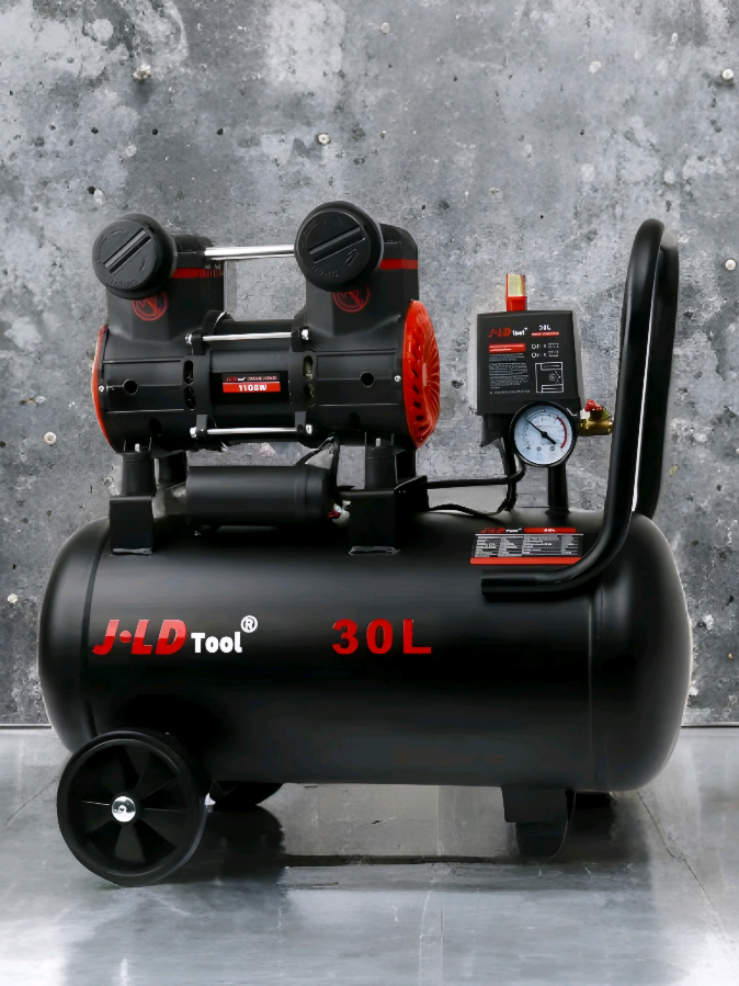 JLD 1HP 30L Oilless Air Compressor Silent Kompresor Angin Mini Listrik#compressor #virall #fyp 