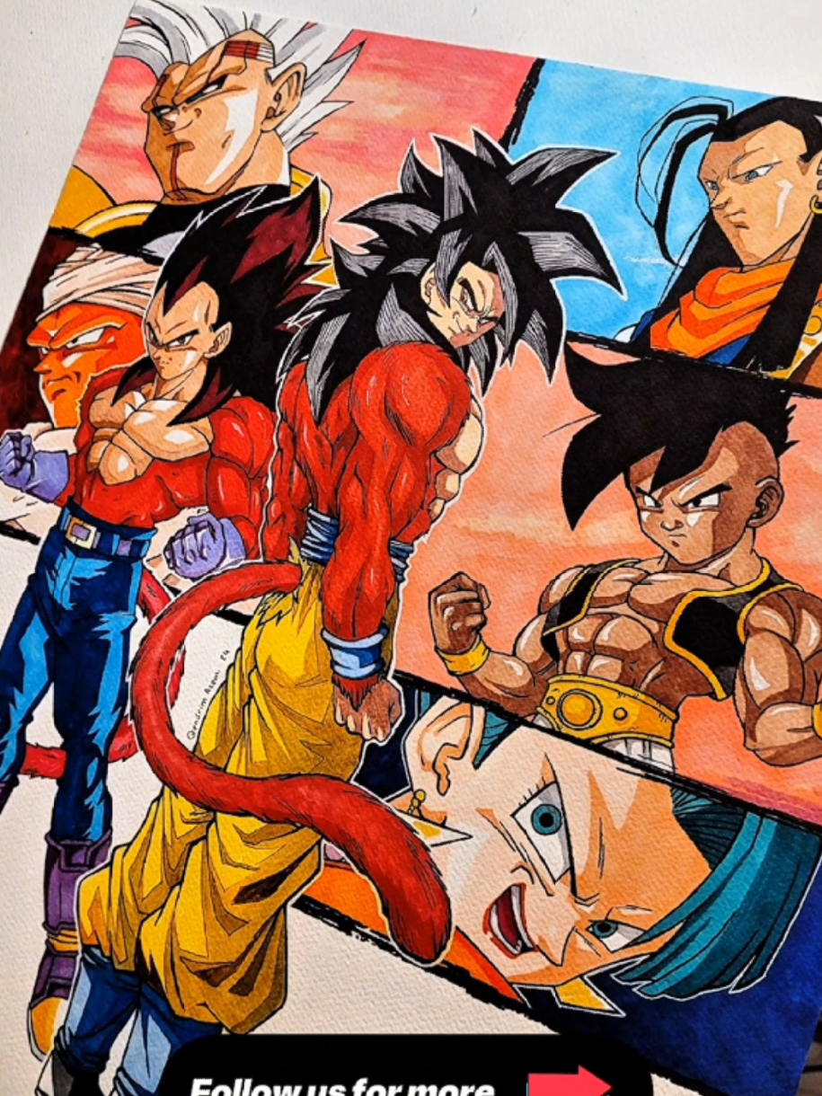 Drawing Some Of The Coolest DragonBall GT Characters Ever! 💥 Stay Till The End And Comment Another Character For Part 2👇  #dragonballgt #dragonball  #animefan #dragonballz  #animeart 