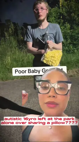 his little glasses and bag of popcorn got me fr               Left at the park…Over a Pillow#autism #autismcommunity #autismawareness #foryou#autisticteen #arkansas