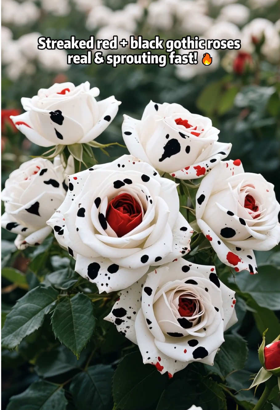 Block exclusive: moody gothic black roses streaked with red 🌹⚫️🔴 — DMs blew up! They’re 100% real, sprout CRAZY quick… links up but checkout’s chaos 🛒🌱#UniquePlants #GothicVibes #TikTokGarden #musthaveplants 