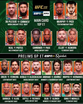 🥊 UFC 319 — наш земляк в октагоне! 🔥 Алиби Идирис выходит в бою, поддержим его вместе! 📺 Прямой эфир в TikTok 🕒 Завтра | Не пропусти!  Алиби Идирис стал первым казахстанцем, дошедшим до финала шоу The Ultimate Fighter 33, и теперь сразится с американцем Джозефом Моралесом за контракт с UFC на турнире UFC 319 — это будет его дебют   Он будет открывать кард турнира — матч пройдёт в наилегчайшем весе и станет одним из первых на вечерней программе UFC 319 Интересно, что Алиби Идирис уже в полуфинале The Ultimate Fighter сделал ошеломительный летящий нок и вызывал Дану Уайта за бонус. С весовыми показателями у нас всё в норме — всё бойцы основного и предварительного кардов успешно проходят взвешивание, и бой Идириса с Моралесом остаётся в программе    #UFC #mma #movie 