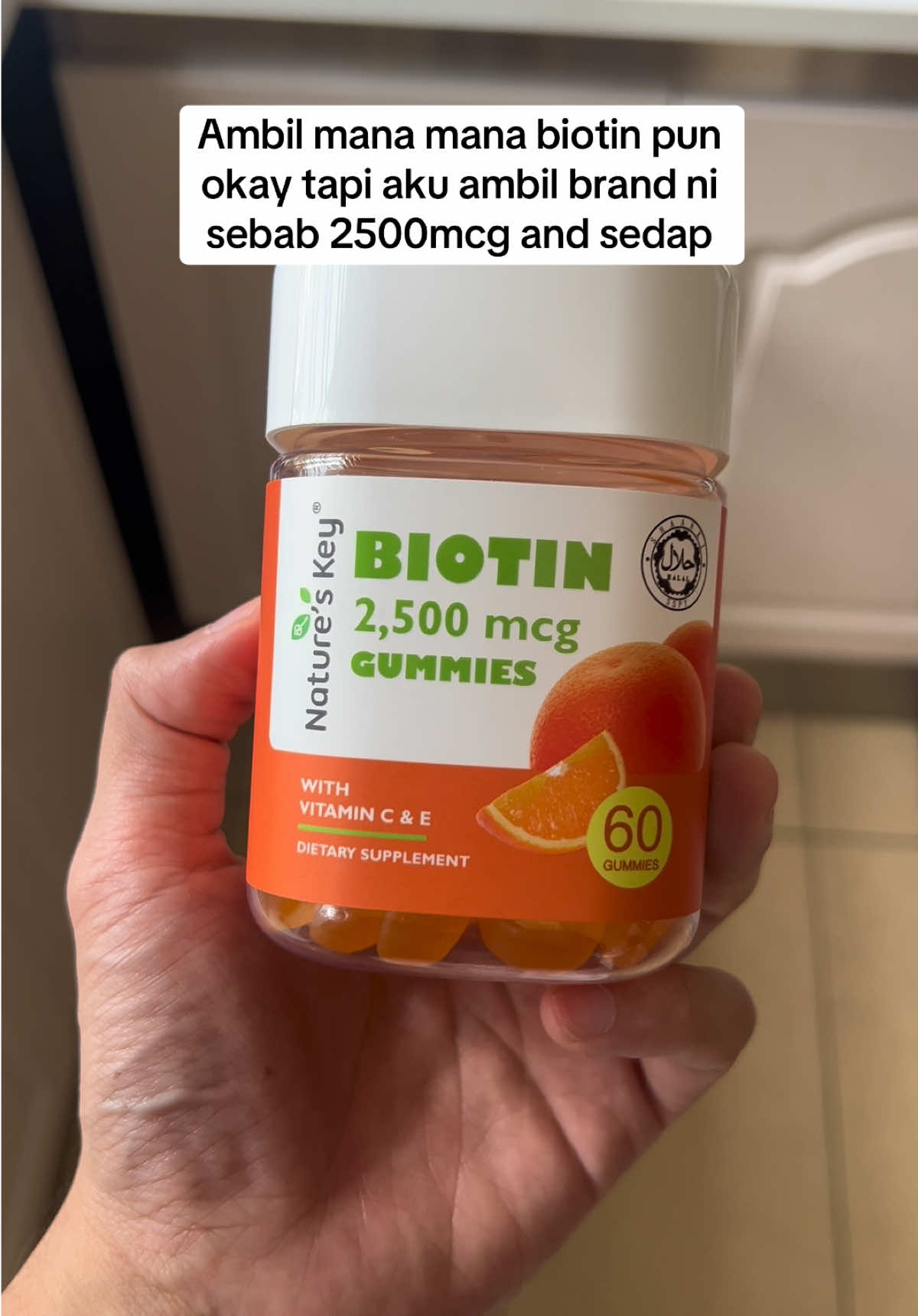 Dah setahun lebih aku amik biotin ni #natureskey #natureskeygummies 
