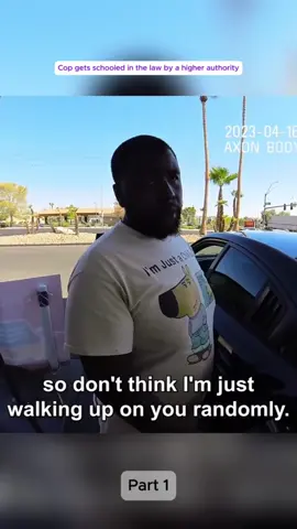 Cop gets schooled in the law by a higher authority #bodycam #fyp 