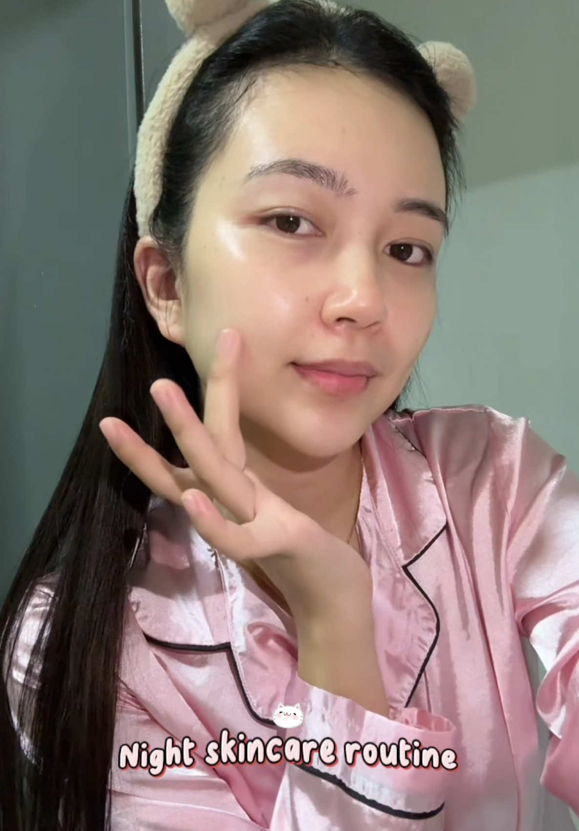 ✨my night skincare routine✨🎀 #skincaretips #nightskincareroutine 