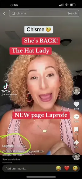 #hatlady #thehatlady #latinos #chisme #chismesdeinfluensers @Soogia (SOO-jee-yah) 