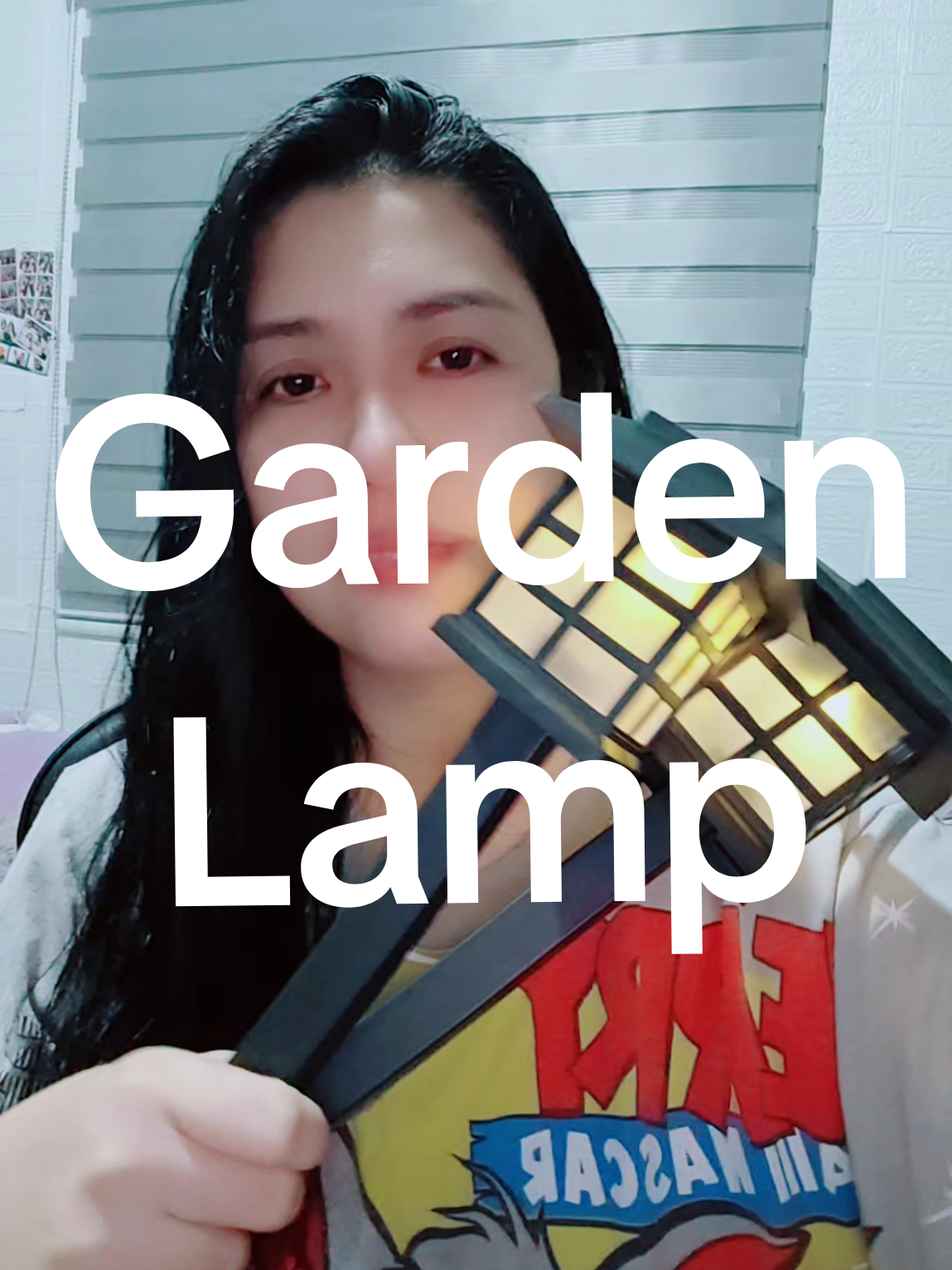 Solar garden lamp ✨ click the yellow basket to check out. #gardenlamp #gardenlights #solargardenlight #solarchristmaslights 
