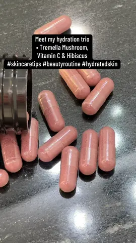 Meet my hydration trio • Tremella Mushroom, Vitamin C & Hibiscus #skincaretips #beautyroutine #hydratedskin #skincareproducts #skincaresecret @Herbal_code 