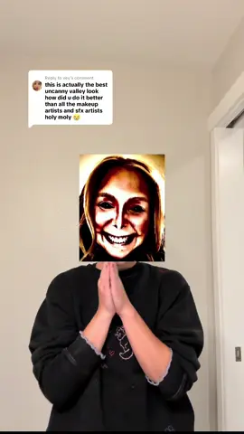 Replying to @vey Uncanny valley makeup tutorial (sort of) Enjoy this hot mess of a video. Excited to share more soon!! #makeup #scarytiktoks #fypシ #response 