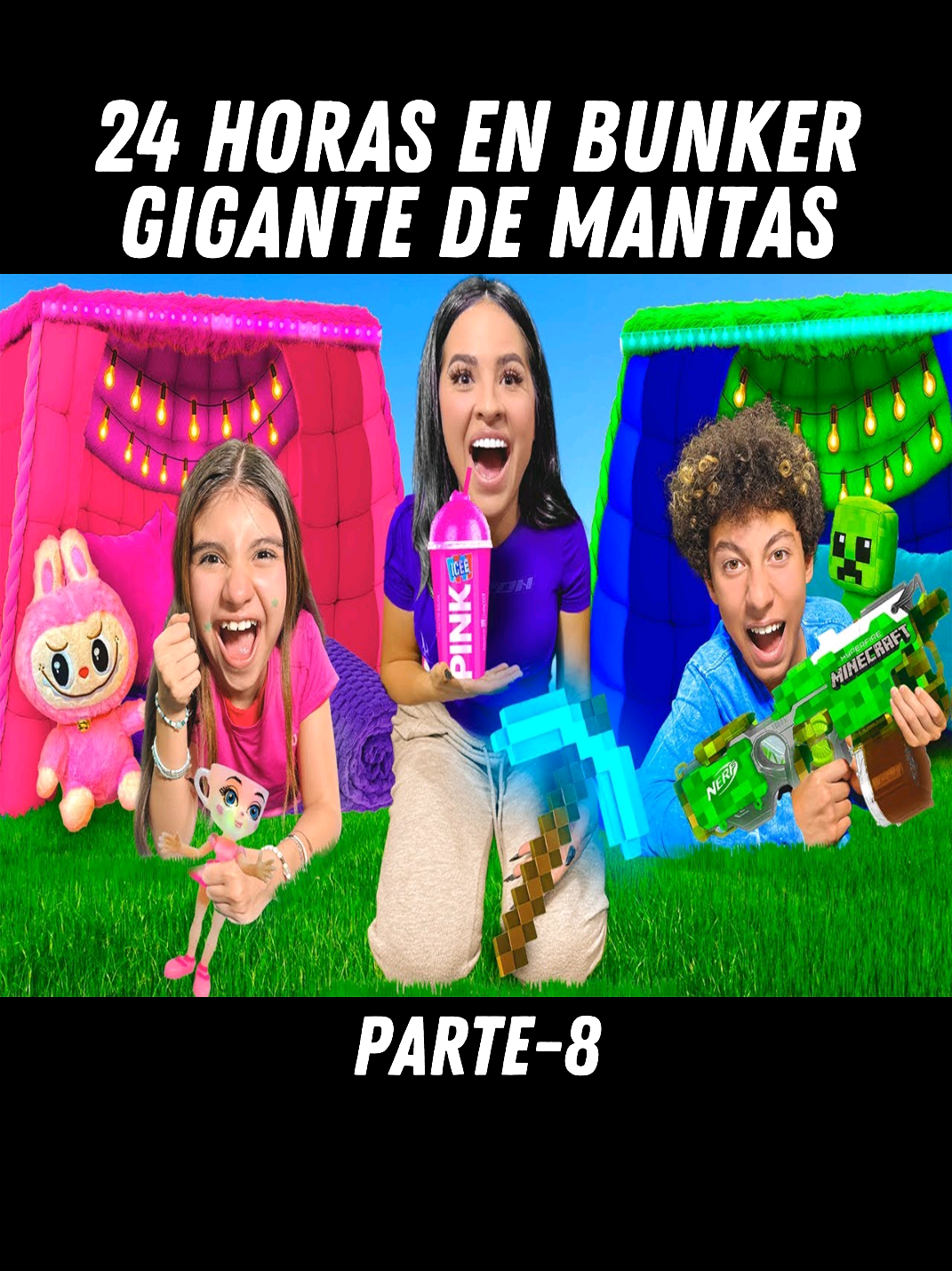 24 HORAS EN BÚNKER GIGANTE DE MANTAS #hecho #1millionviews #gugante #karlabustillos #Vlog 