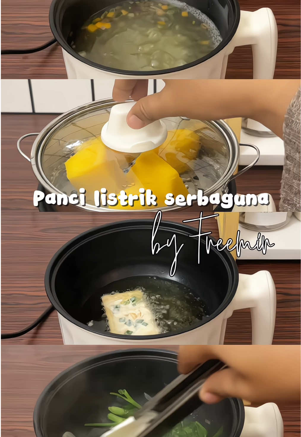 4 fungsi dalam 1 panci, serbaguna banget kan? 😍 #pancilistrik #pancilistrikserbaguna #freemirindonesia #masakansederhana 