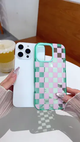 Mint + Pink = The cutest checkmate ever 💚💗 #CheckeredAesthetic #PhoneCaseGoals#phonecase #tiktokshopbacktoschool #iphone11 #iphone12 #iphone13 #iphone14 #iphone15 #iphone16 