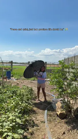 “Soft girl era? Nope, province girl era—with my umbrella.” 🌂✨ #provincelife #umbrella #payong 
