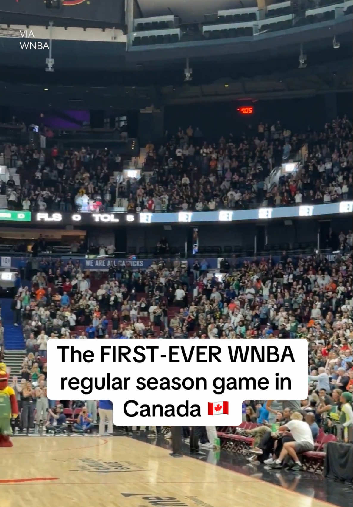 The FIRST-EVER WNBA regular season game in Canada 🇨🇦 #WNBA #basketball #canada 