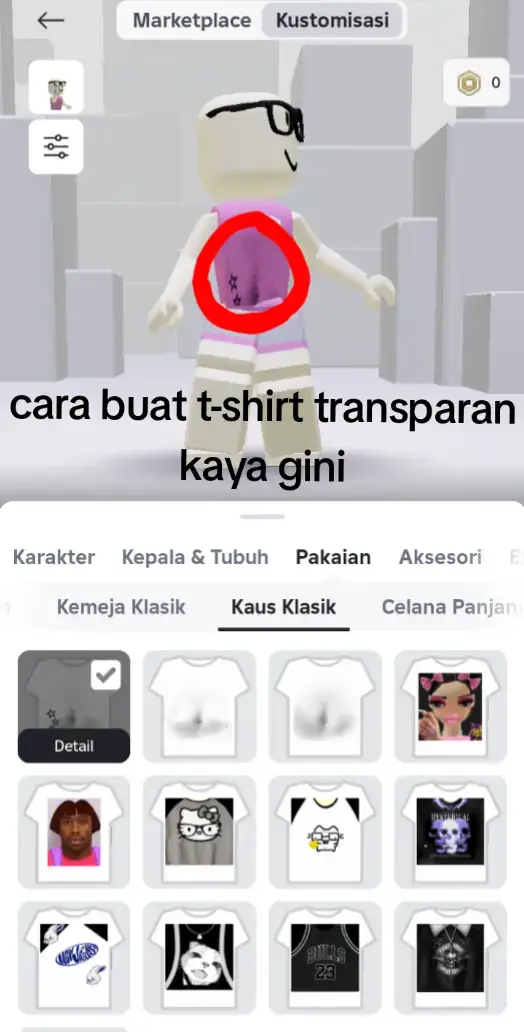 nih yang minta tutor cara buat t-shirt transparan #fypシ #robloxfyp #masukberanda 