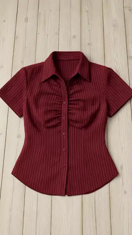 elena shirt korean top atasan vest wanita/kemeja lengan pendek#kemejawanita #atasanwanita #kemejawanitakekinian #fypシ #foryoupage 