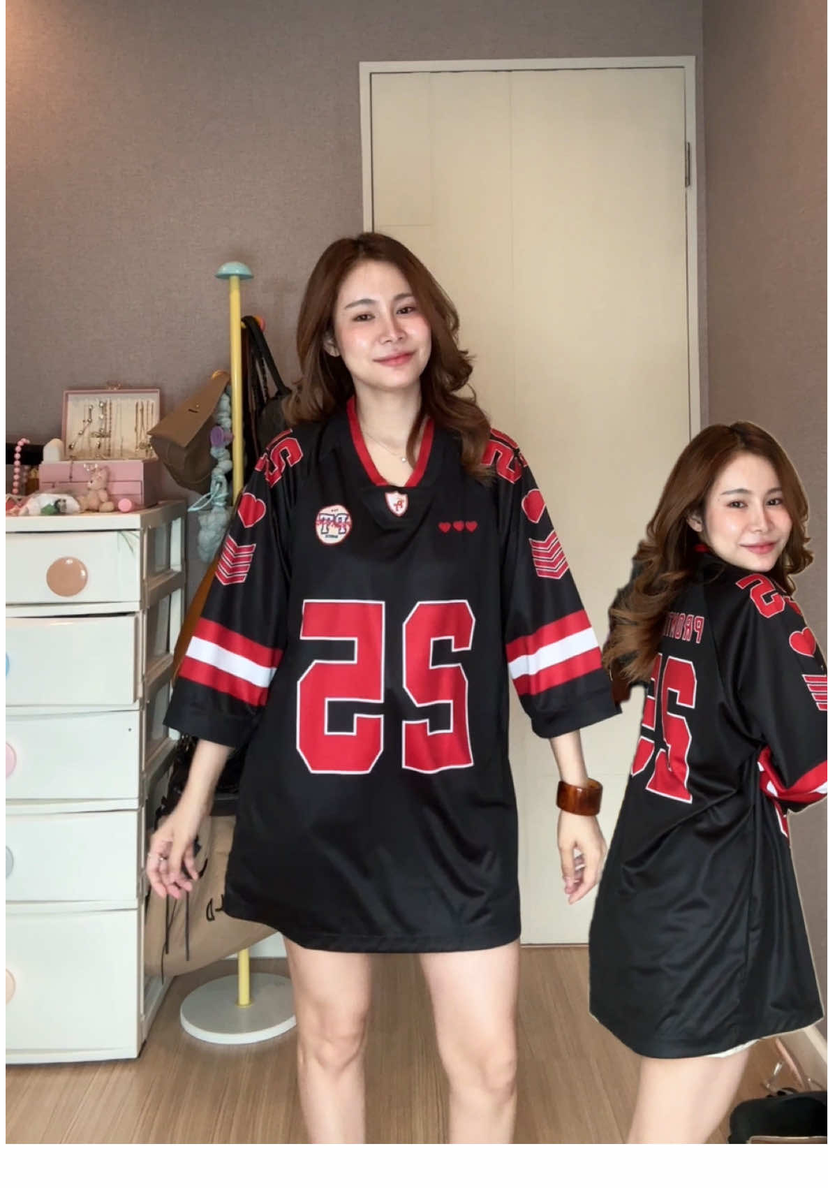 เสื้อบาสเสื้อกีฬาPromthong รุ่นใหม่สวยตะโกนนนน อกหน้าผ้า 50 นิ้วใส่สวยเท่มาก