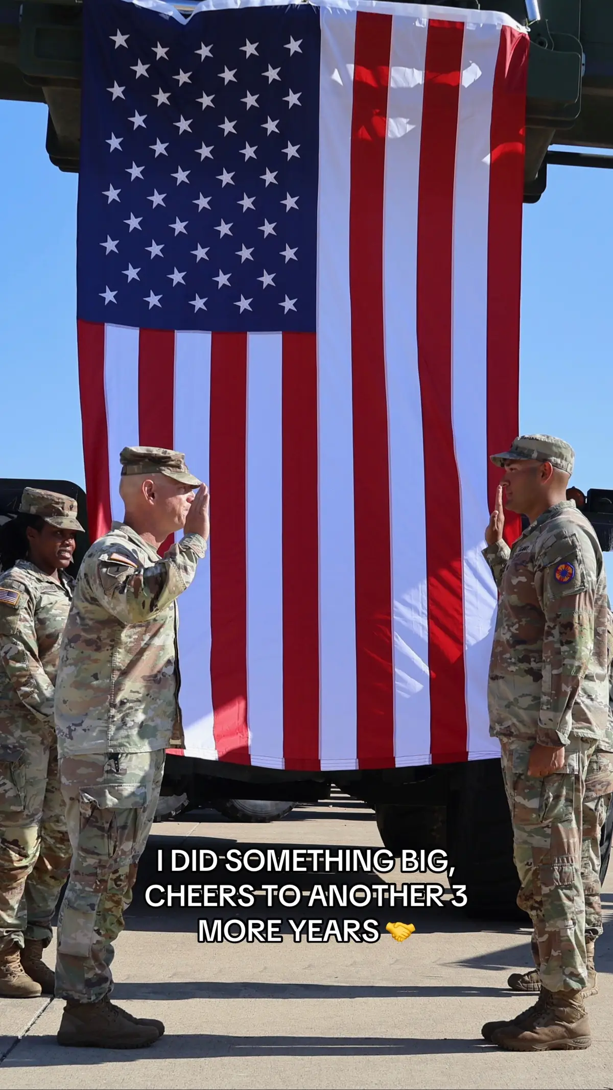Looking forward to the next chapter 🇺🇸 #usarmy #usmilitary #reenlistment #honor #milestone 