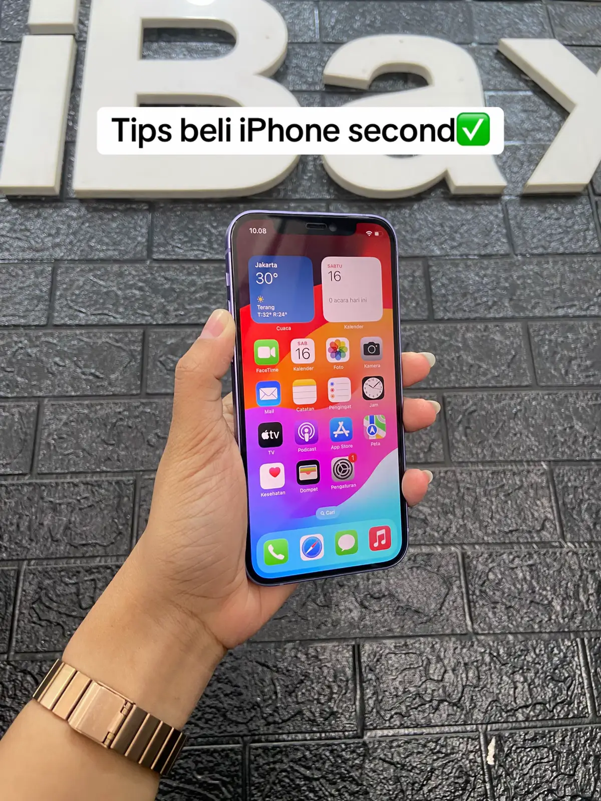 Jadi jangan lupa untuk cek unit yahh sebelum sobat beli iPhone second☺️🥰