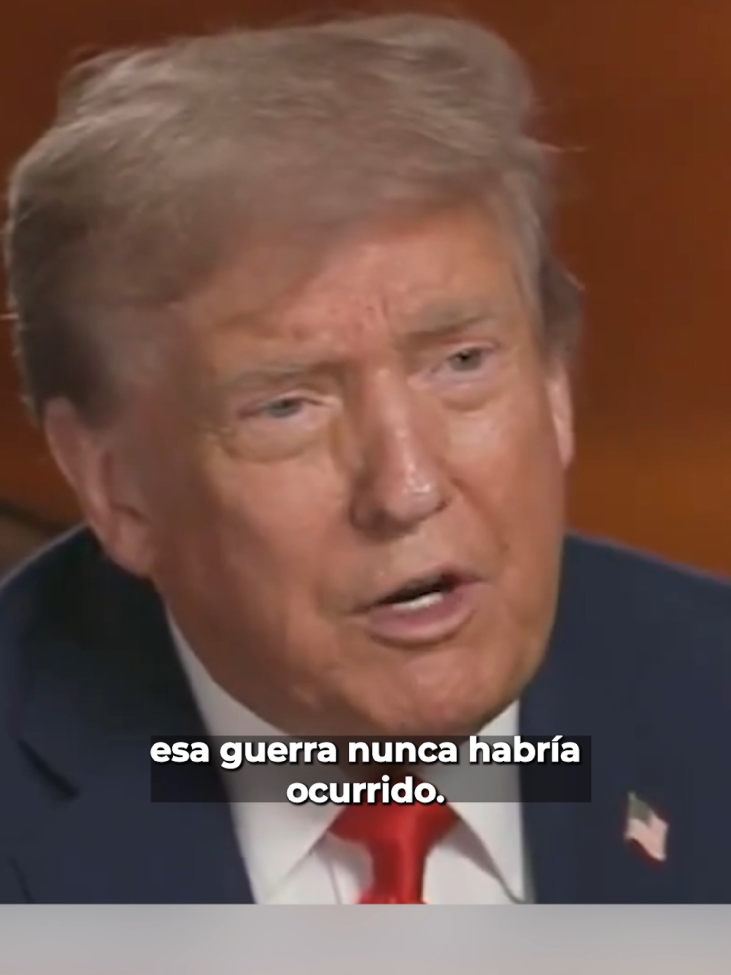 Y me alegró mucho escucharlo decir que, si yo hubiera sido presidente, esa guerra nunca habría ocurrido: Donald Trump. #Latinus #InformaciónParaTi