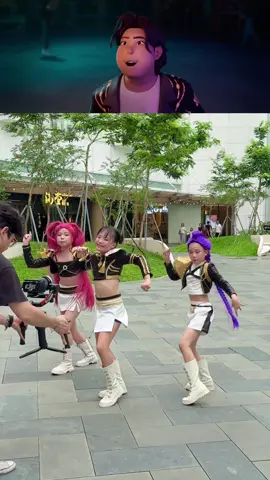 Behind the scenes 👀 Full performance on YouTube (link in bio) #trending #xuhuong #quanggiahuy #thayhuykiddance #babywarriors Golden - HUNTRIX - KPop Demon Hunters