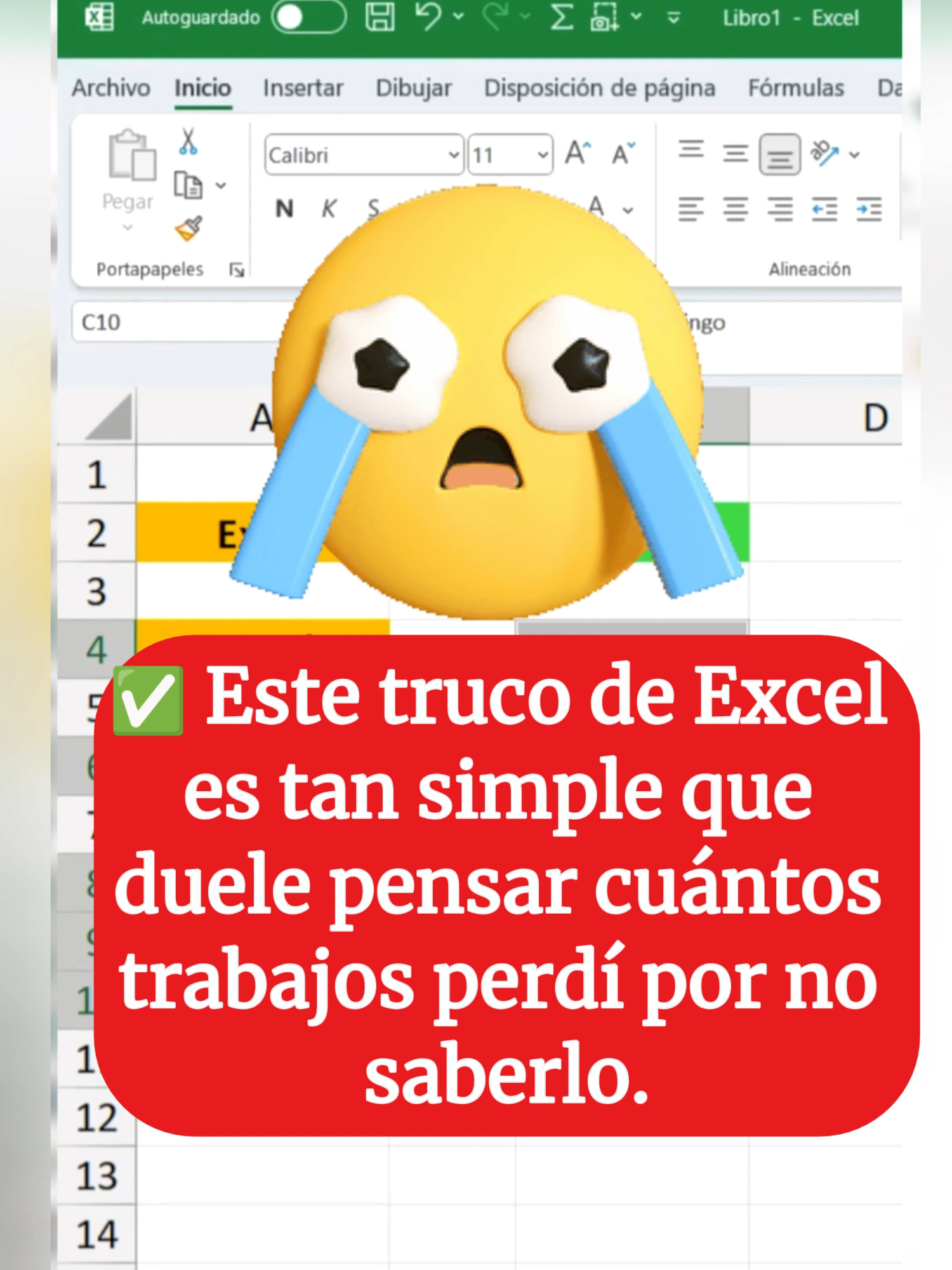 ✅Este truco de Excel es tan simple que duele pensar cuántos trabajos perdí por no saberlo 😭#empleo #excel #parati #foryou