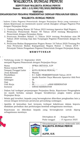 Tidak henti2nya bersyukur …🥹🥹🥹 #masyaallahtabarakkallah #pppk2024 #pppktahap1 #asn 