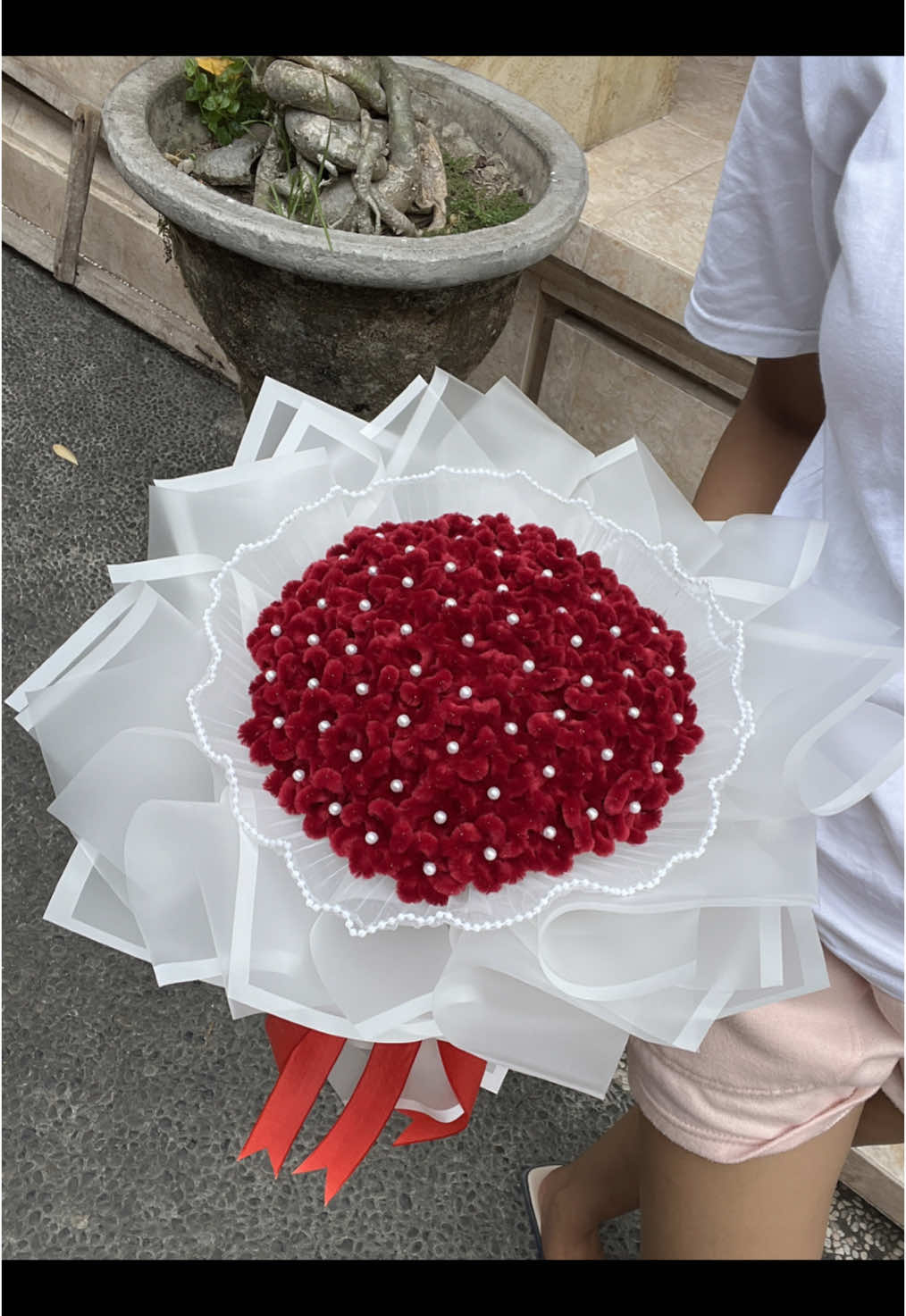 mini daisy round bouquet💐❤️  #buketbunga #bungakawatbulu #pipecleaner #buketkawatbulu #minidaisy 