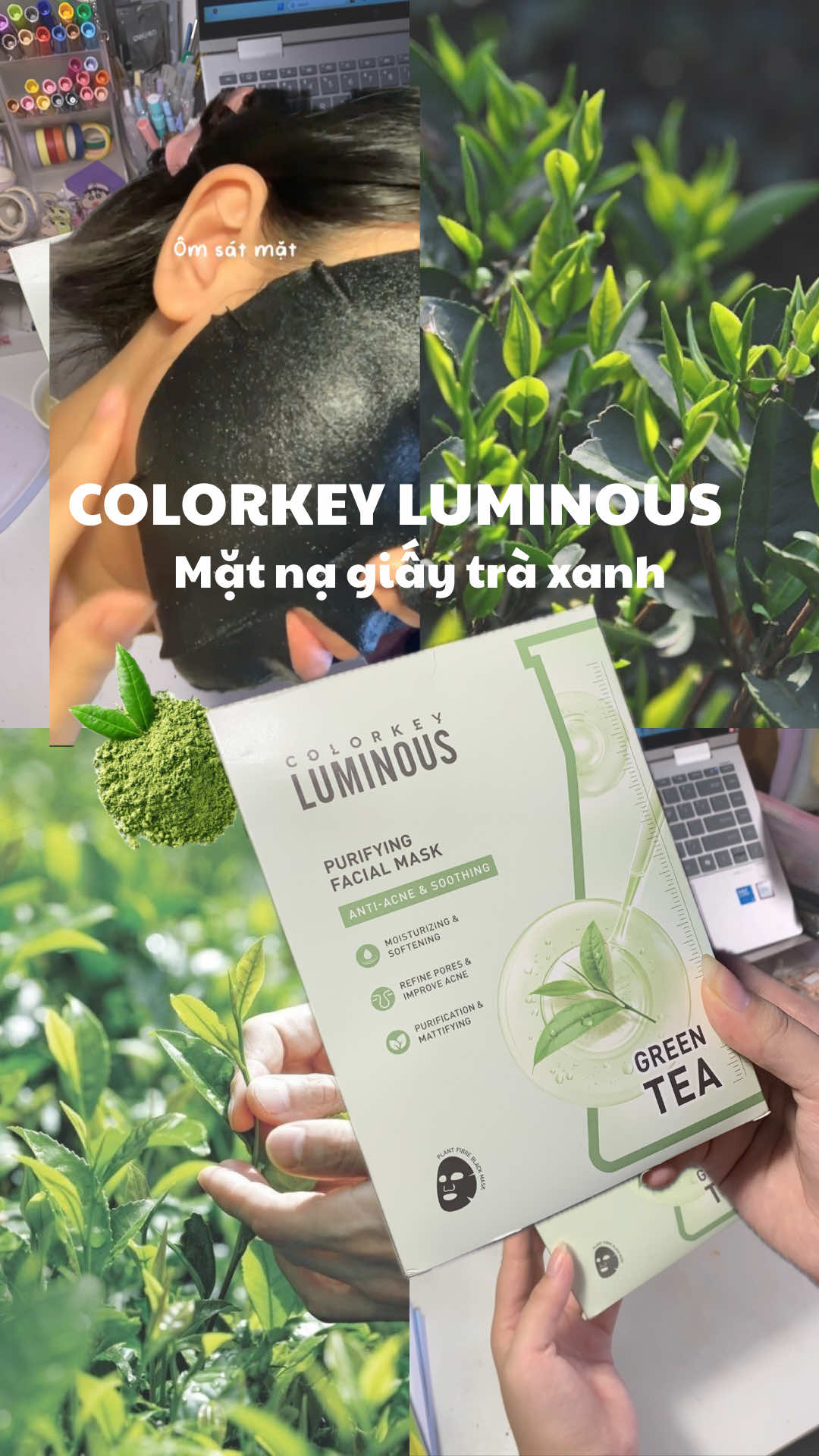 Mặt nạ giấy COLORKEY LUMINOUS #colorkeyvn #colorkeyluminous #matnagiaycolorkey #matnatraxanh #matnagiay 