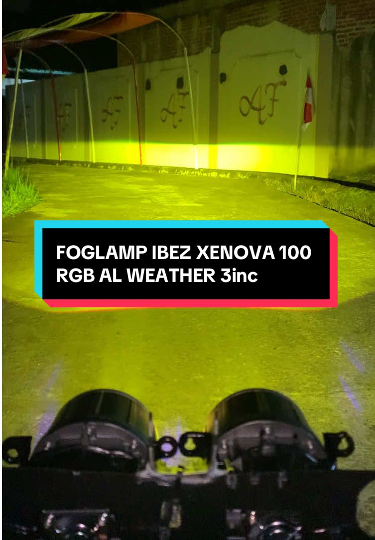FOGLAMP IBEZ XENOVA RGB 3inc bisa mode belang + all weather + dapet sepasang & garansi 2tahun #foglamp #ibezxenova100 #fypp #fypage #foglampmobil 