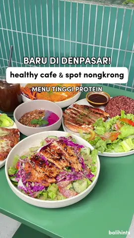 BARU! Spot nongkrong yang punya menu real food tinggi protein & serat 🥗 Tempatnya cozy ada area outdoor & indoor 📍Telu Coffee & Eatery Jl Raya Pemogan, sebelah LPD Gym ⏰ 7am - 10.30pm #kulinerbali #kulinerdenpasar #healthycafebali #coffeeshopdenpasar #telucoffeeandeatery 