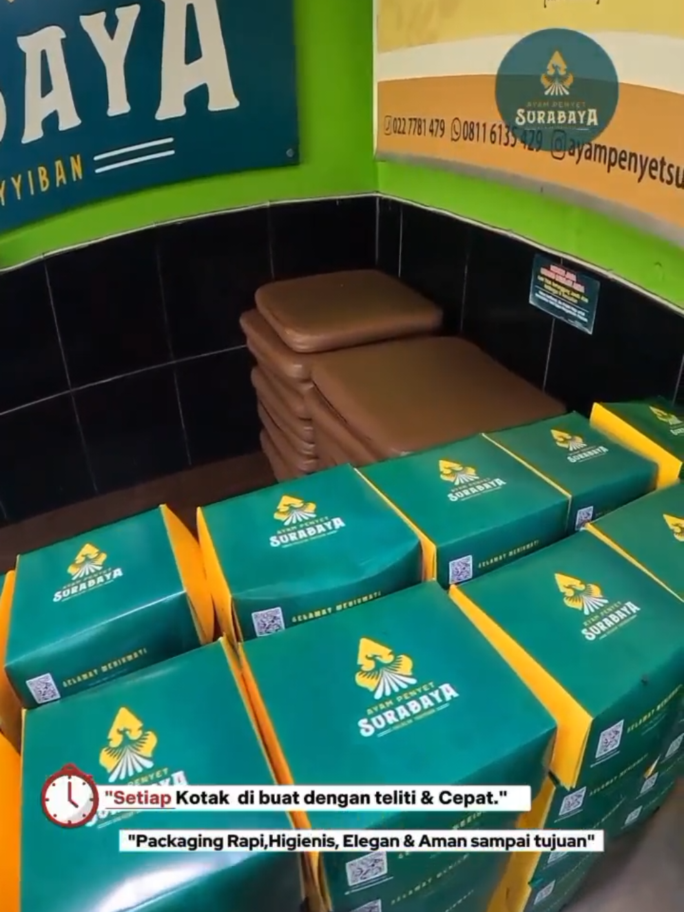 Nasi Kotak Ayam Penyet Surabaya 🚀 Masak Cepat, Packaging Rapi, Antar Kilat! Pesanan nasi kotak untuk acara kini lebih mudah & terpercaya bersama Ayam Penyet Surabaya Cipacing. ✅ Rasa juara, selalu segar ✅ Packaging rapi & higienis ✅ Driver profesional & pengiriman kilat ✅ Tepat waktu, bikin acara lebih berkesan 🎯 Pesan sekarang & rasakan bedanya! 📍 Lokasi: Jl. Raya Cipacing No.25, Jatinangor, Sumedang 📲 Pemesanan via WhatsApp: 0811-613-5429 ✨ Dijamin puas, aman, dan bisa diandalkan untuk semua acara! AyamPenyetSurabayaCipacing #kunfayakun  #NasiKotakBandung  #NasiKotakAcara  #CateringSumedang  #DeliveryKilat 