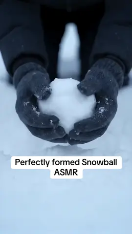Perfectly formed snowball ASMR #asmr #asmrtiktoks #tingles #asmrsounds #fastandaggressiveasmr 